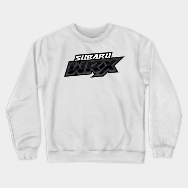 Crystal Black Silica WRX Crewneck Sweatshirt by RetroWRX Inc.